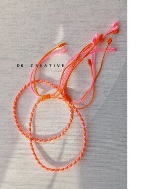New hand braided cord use for bracelet or ankle bracelet 2 color option